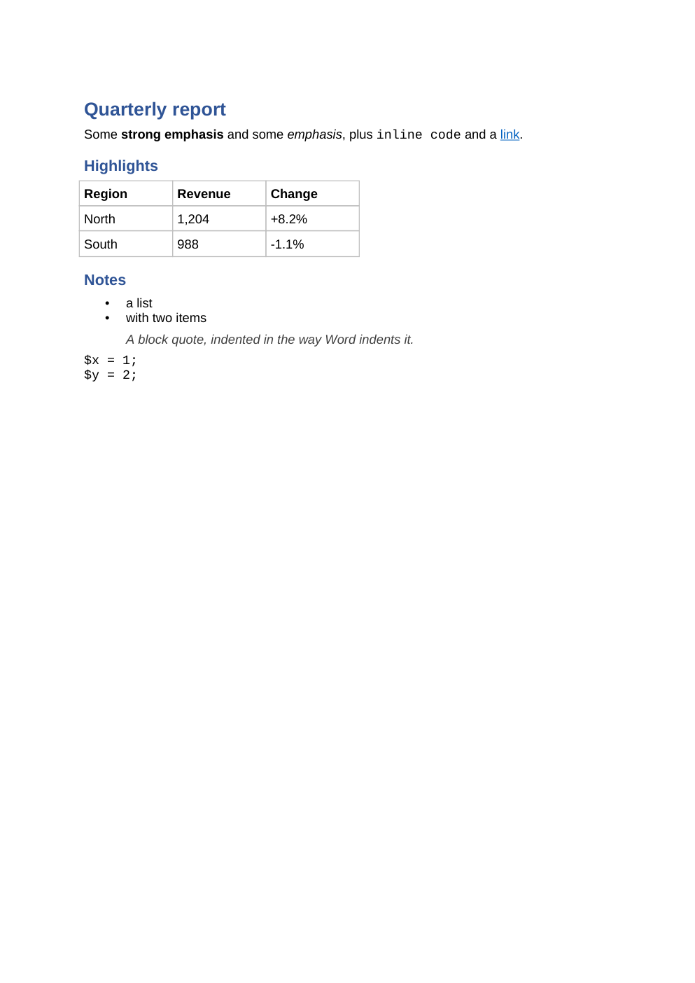 A Word document read back to Markdown, page 1